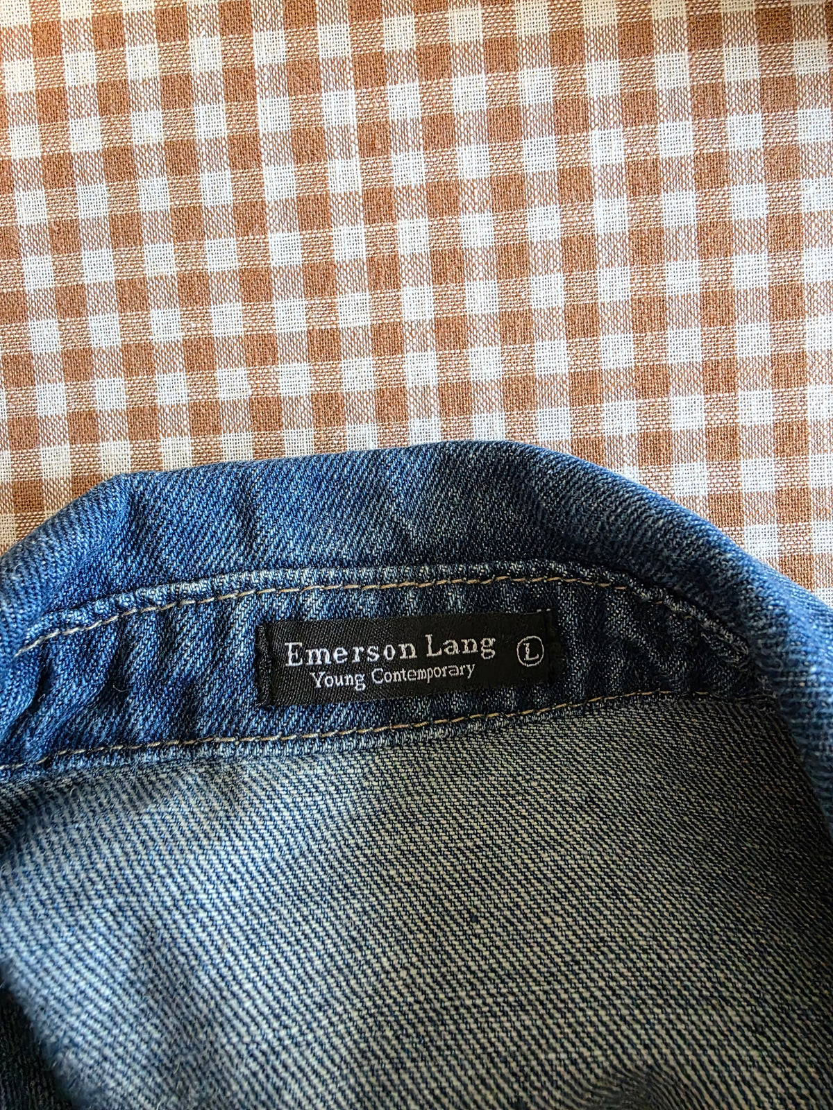 Denim Button Up Shirt (L)