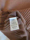 Brown Mockneck Knit Sweater (XS)