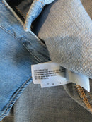 Oversized Denim Snap Button Shirt (XL)