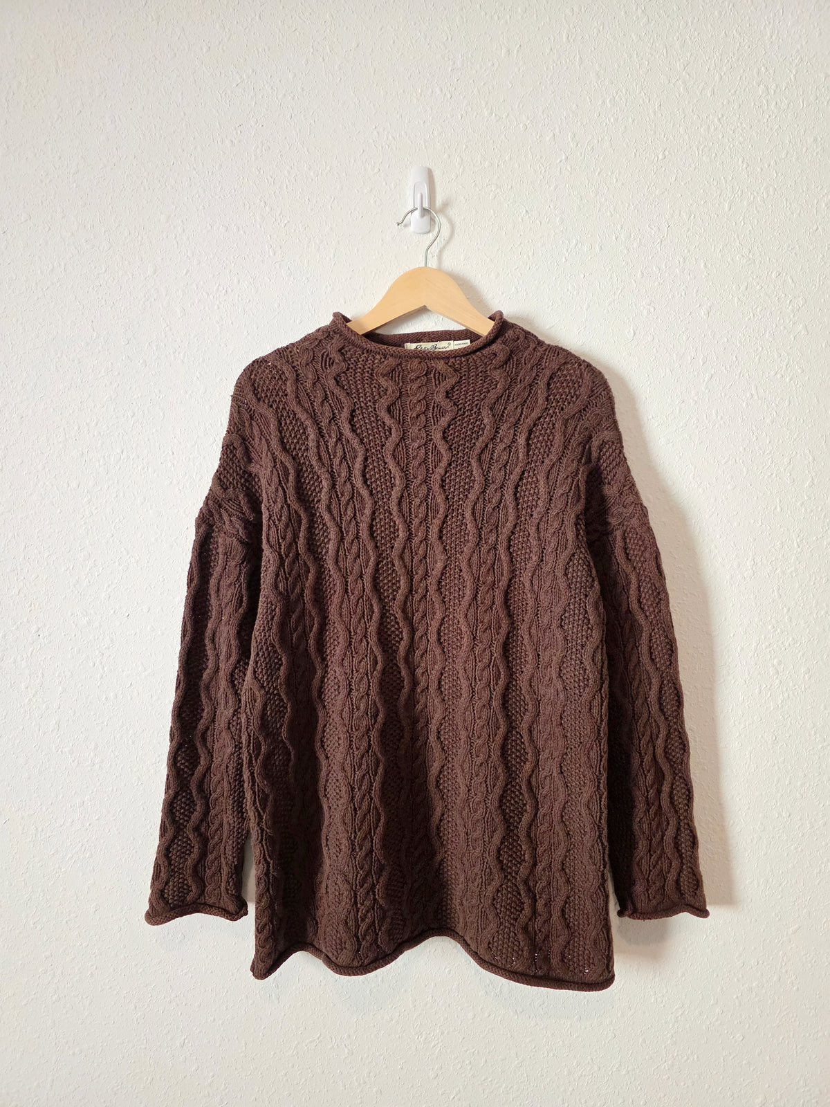 Vintage Eddie Bauer Cable Knit Sweater (L)