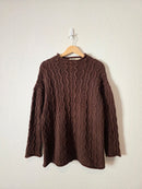 Vintage Eddie Bauer Cable Knit Sweater (L)