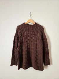 Vintage Eddie Bauer Cable Knit Sweater (L)