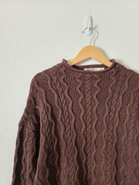 Vintage Eddie Bauer Cable Knit Sweater (L)