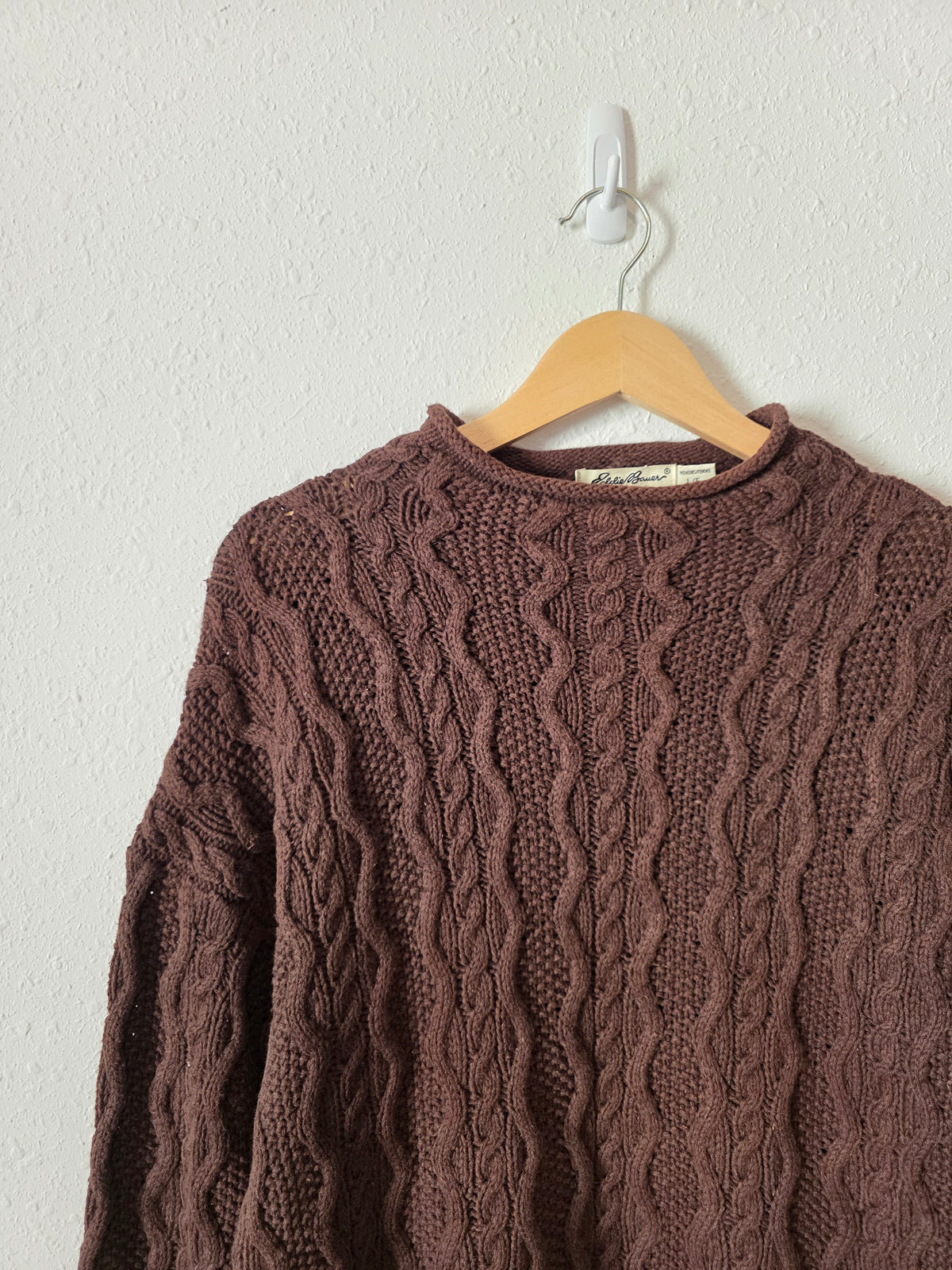 Vintage Eddie Bauer Cable Knit Sweater (L)