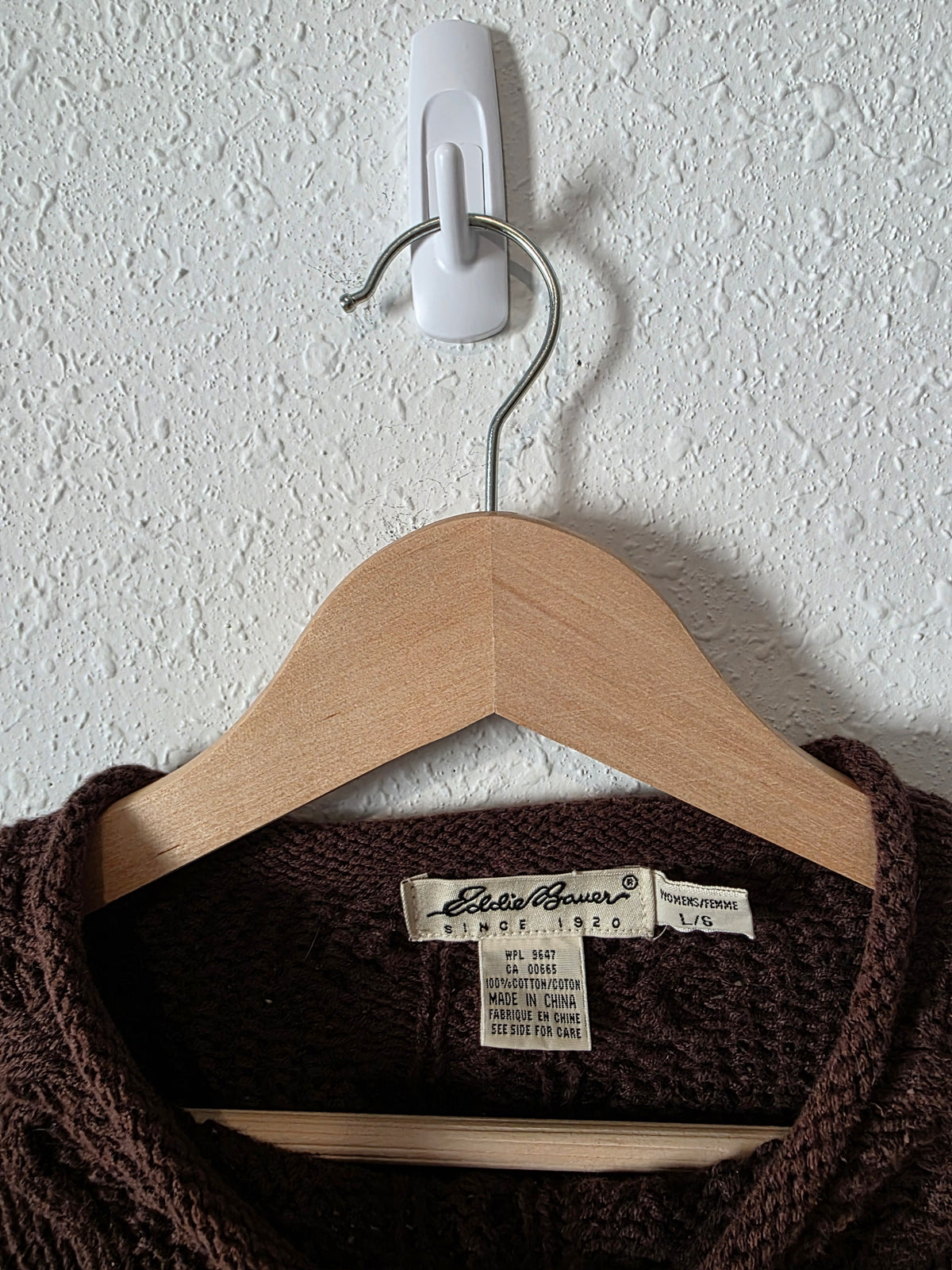 Vintage Eddie Bauer Cable Knit Sweater (L)