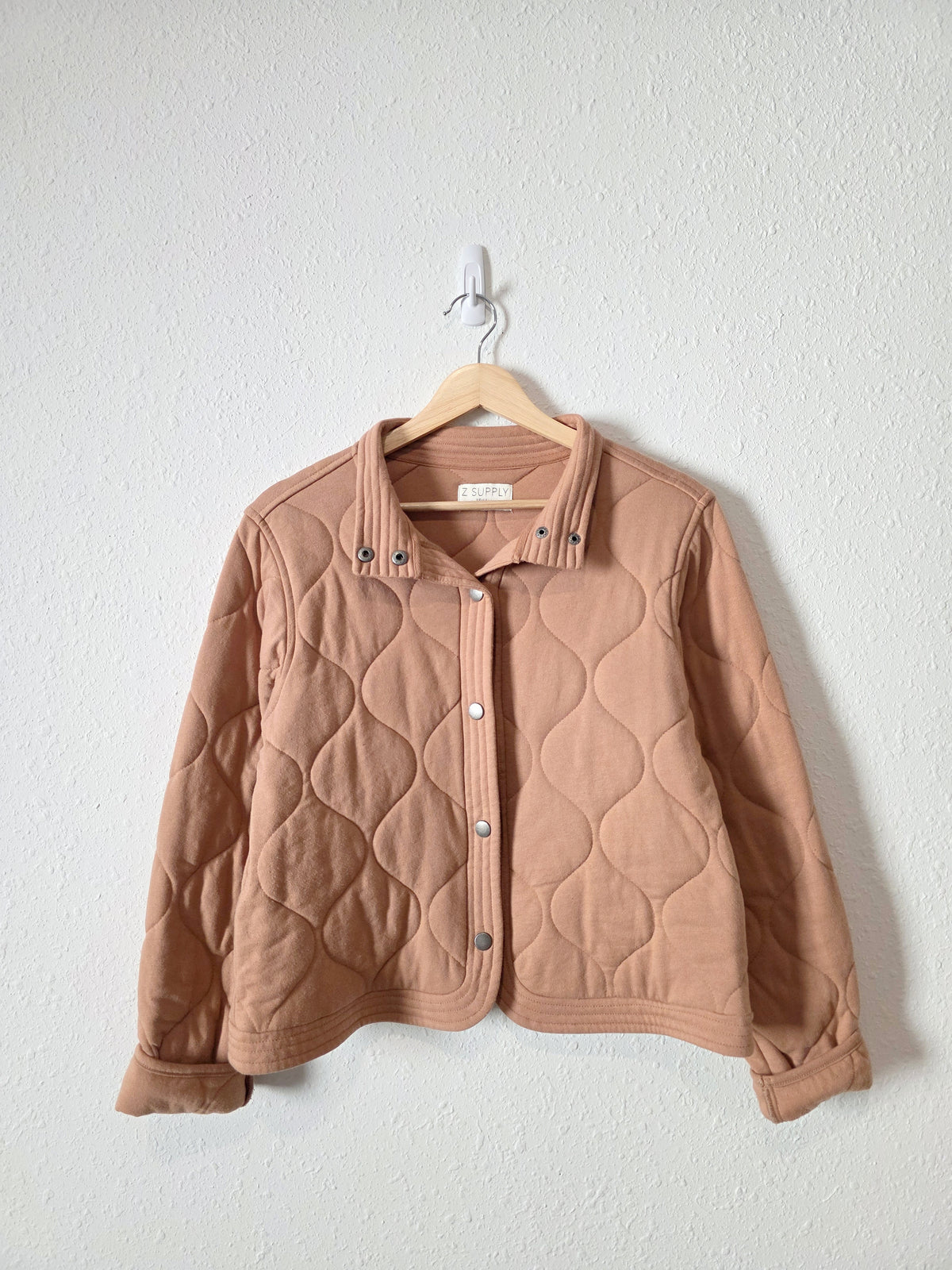 Z Supply Quilted Snap Button Jacket (XS)