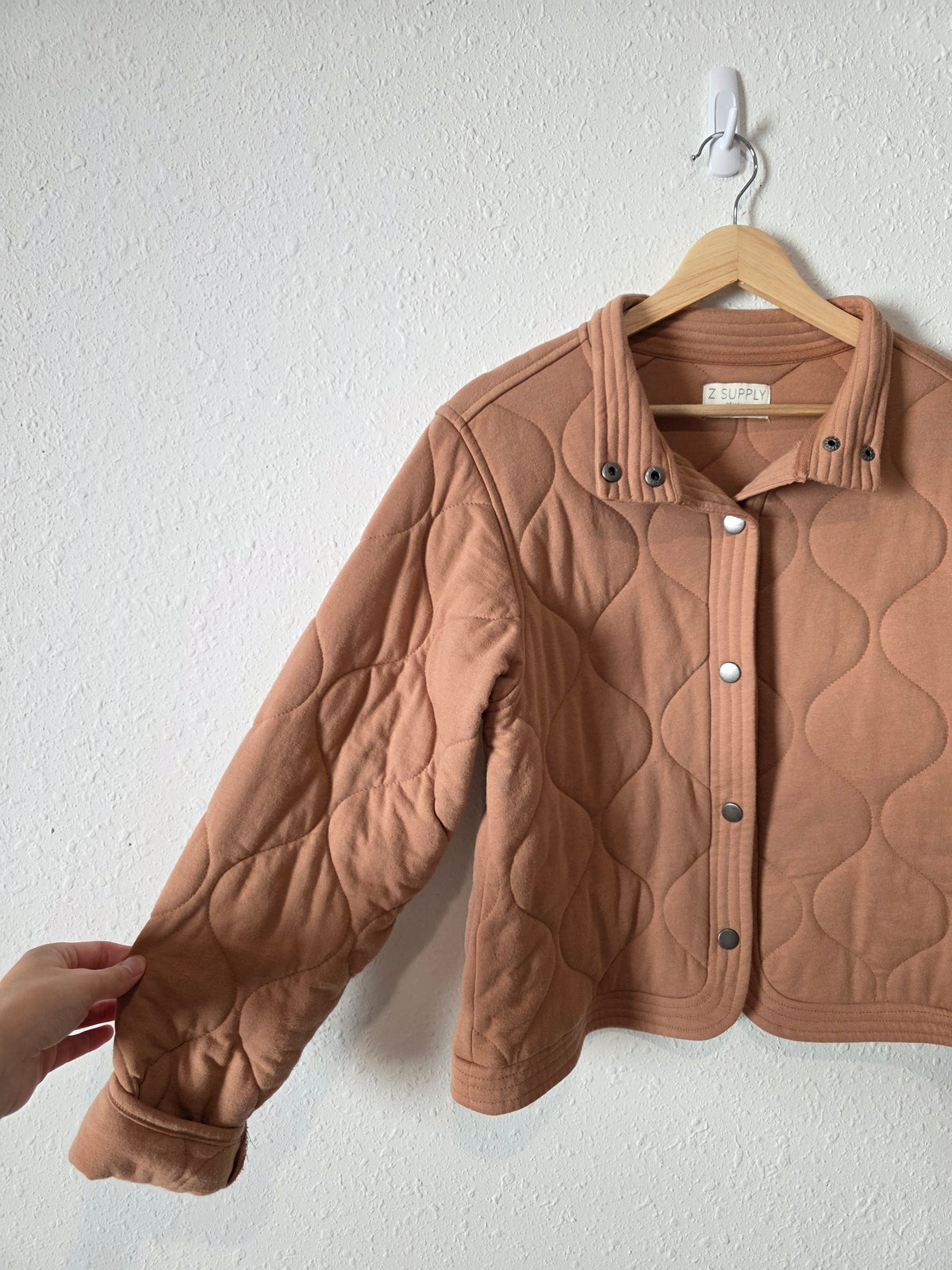 Z Supply Quilted Snap Button Jacket (XS)