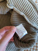 Taupe Oversized Cotton Sweater (S/M)