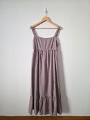 Petal & Pup Gingham Maxi Dress (L)