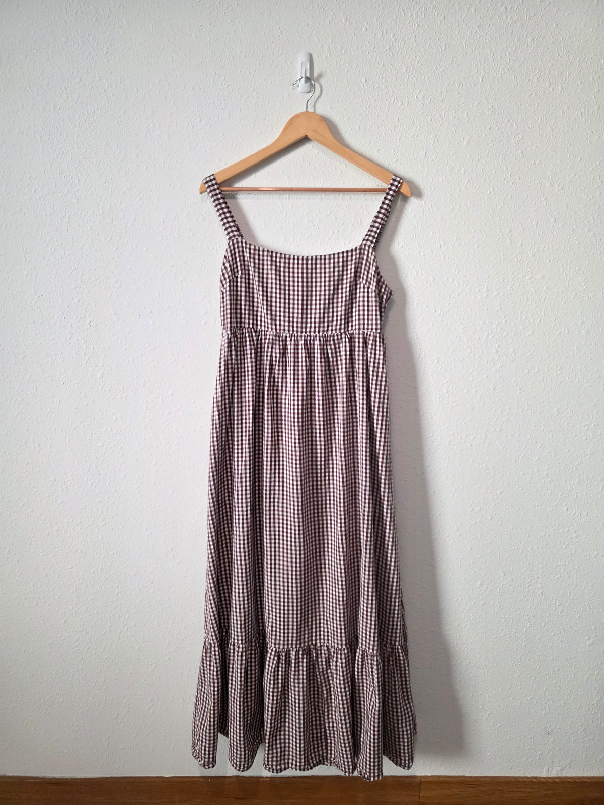 Petal & Pup Gingham Maxi Dress (L)