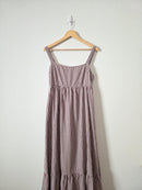 Petal & Pup Gingham Maxi Dress (L)