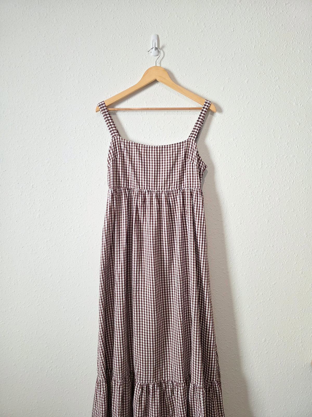 Petal & Pup Gingham Maxi Dress (L)