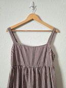 Petal & Pup Gingham Maxi Dress (L)