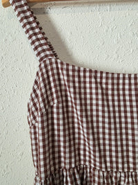 Petal & Pup Gingham Maxi Dress (L)