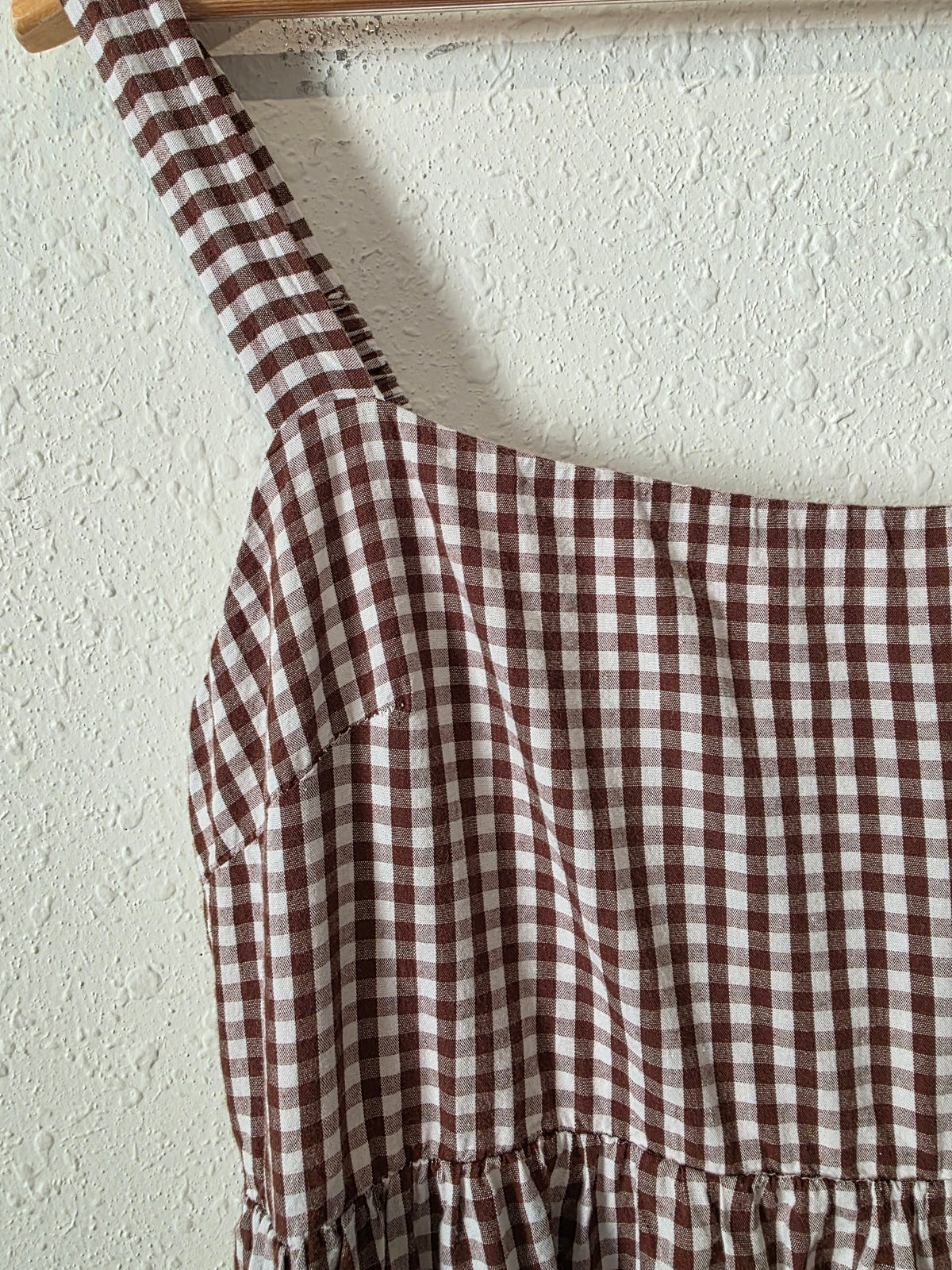 Petal & Pup Gingham Maxi Dress (L)
