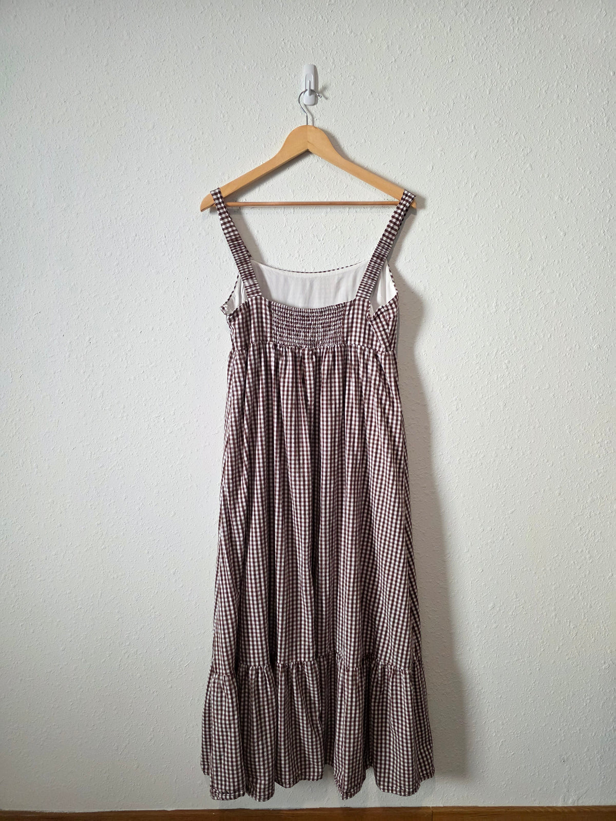 Petal & Pup Gingham Maxi Dress (L)