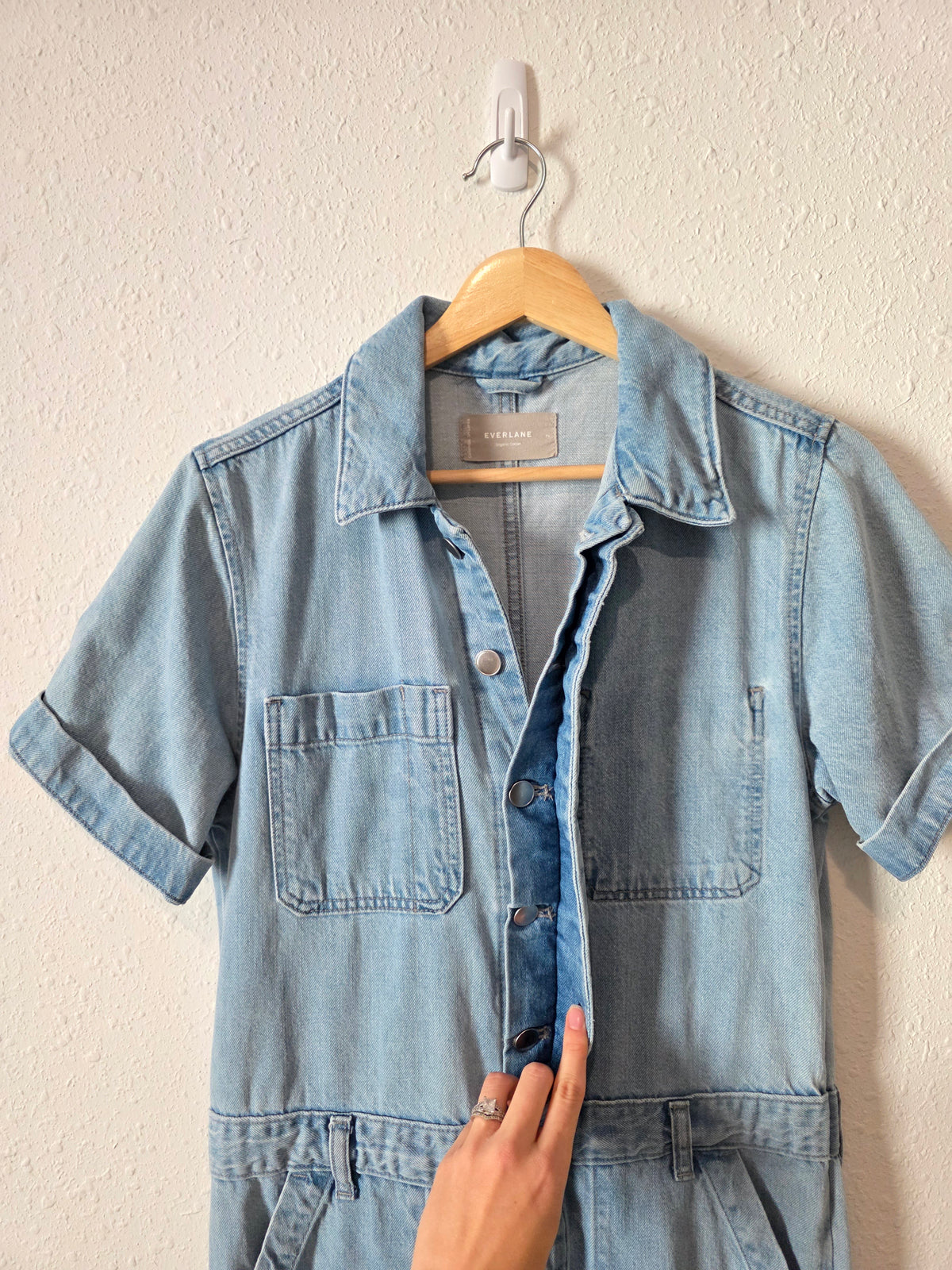 Everlane Straight Denim Jumpsuit (2)