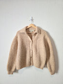 Vintage Eddie Bauer Chunky Wool Cardigan (L)