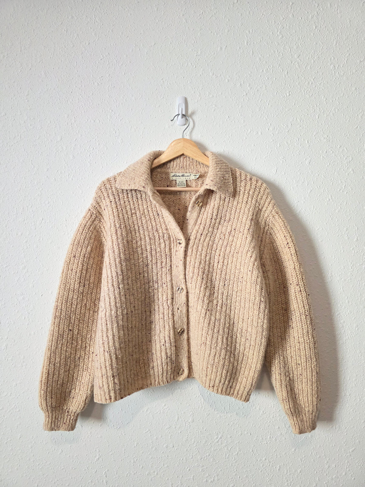 Vintage Eddie Bauer Chunky Wool Cardigan (L)