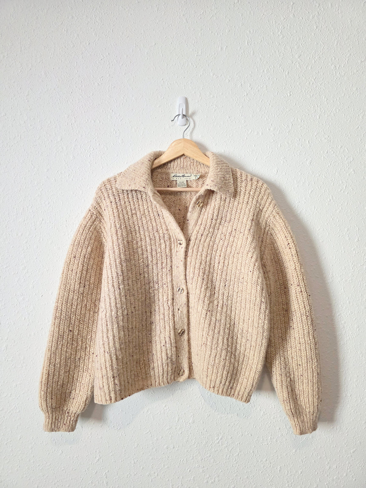 Vintage Eddie Bauer Chunky Wool Cardigan (L)