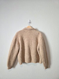 Vintage Eddie Bauer Chunky Wool Cardigan (L)