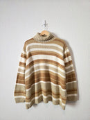 Vintage Striped Turtleneck Sweater (2X/3X)