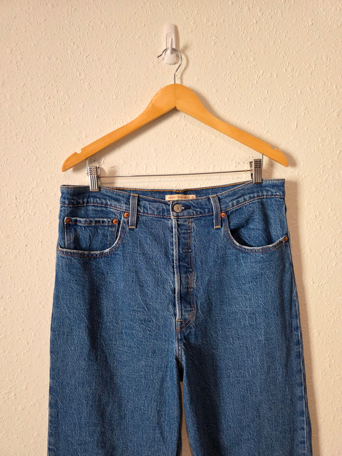 Levi's Ribcage Straight Jeans (33)