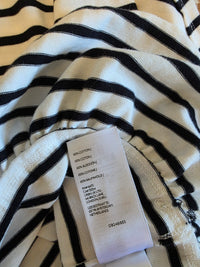 Free People Striped Ruffle Hem Tee (M)