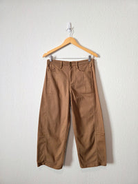 Calista Brown Barrel Jeans (S)