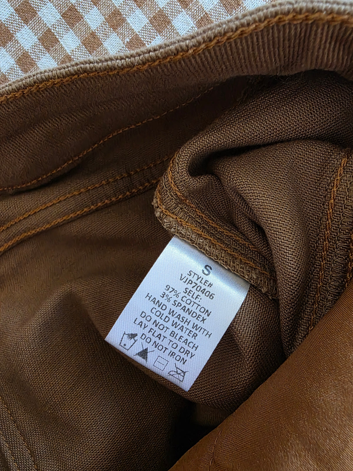 Calista Brown Barrel Jeans (S)