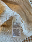 Cream Shaker Stitch Cardigan Sweater (XXL)