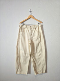 NEW Bohme Cream Barrel Jeans (XL)