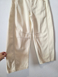 NEW Bohme Cream Barrel Jeans (XL)