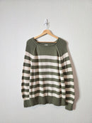 Aerie Striped Cotton Sweater (XS)