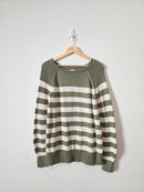 Aerie Striped Cotton Sweater (XS)