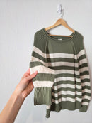 Aerie Striped Cotton Sweater (XS)