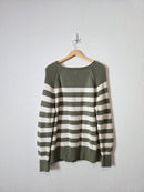 Aerie Striped Cotton Sweater (XS)