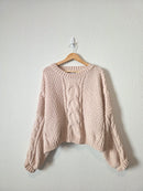 Carly Jean Oversized Chenille Sweater (L)