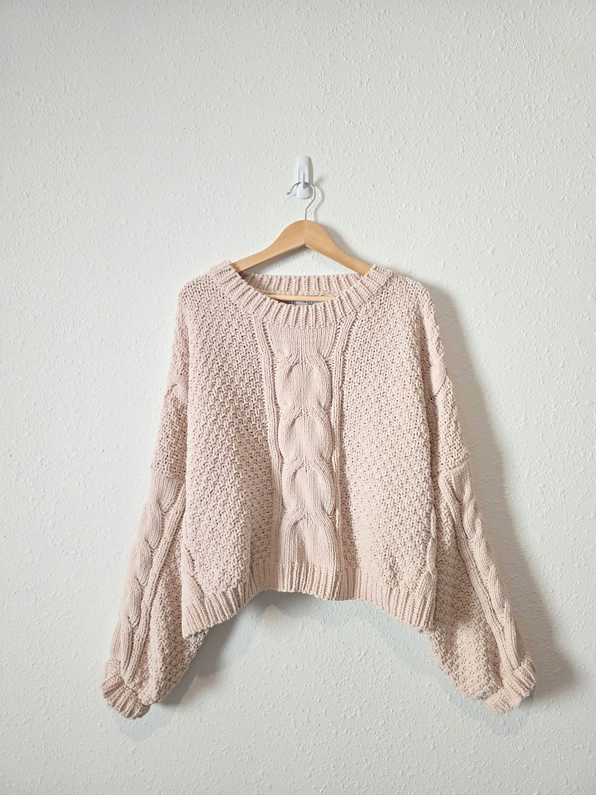 Carly Jean Oversized Chenille Sweater (L)