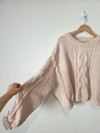 Carly Jean Oversized Chenille Sweater (L)