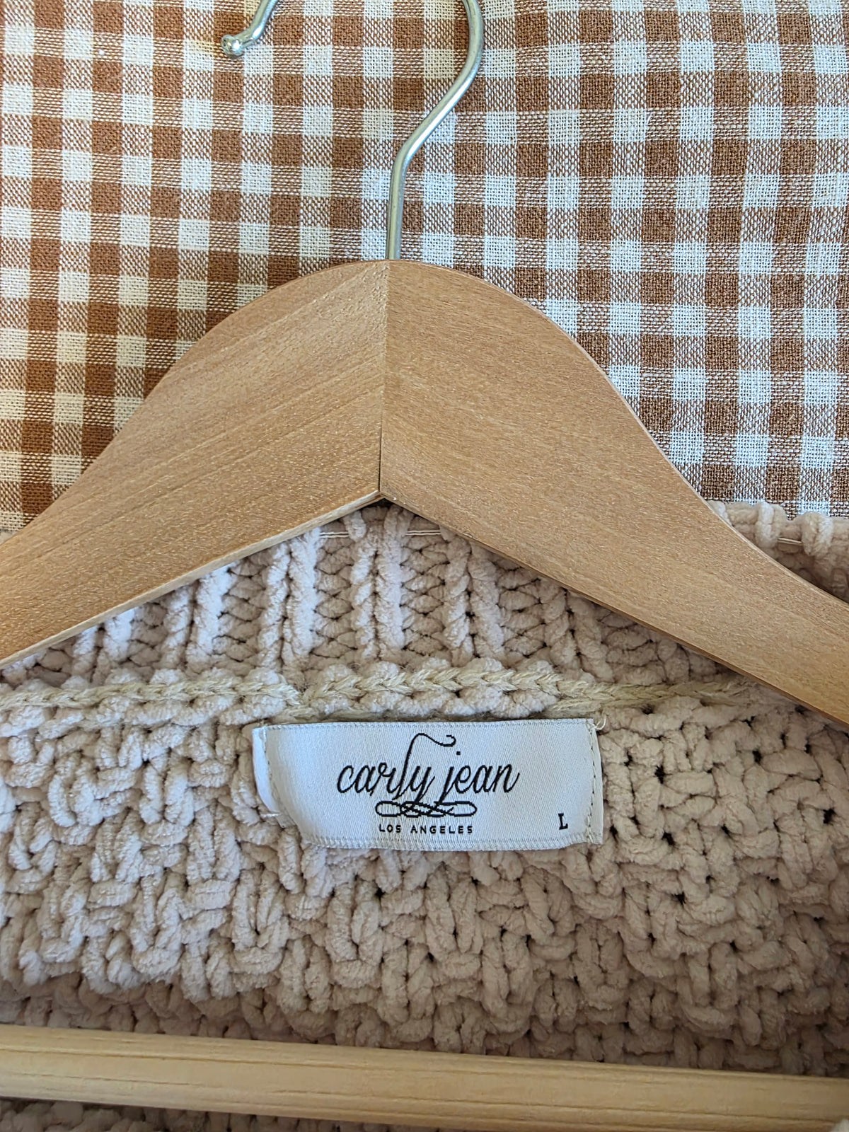 Carly Jean Oversized Chenille Sweater (L)