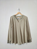 AE Green Striped Knit Top (M)