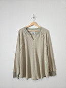 AE Green Striped Knit Top (M)