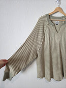 AE Green Striped Knit Top (M)