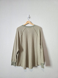 AE Green Striped Knit Top (M)