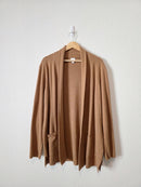 J.Crew Brown Cotton Sweater Coatigan (XL)