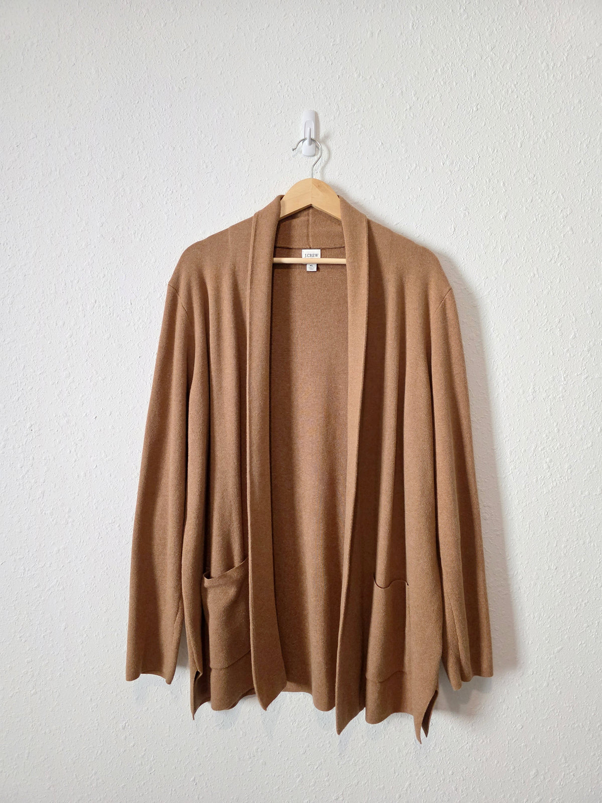 J.Crew Brown Cotton Sweater Coatigan (XL)