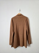 J.Crew Brown Cotton Sweater Coatigan (XL)