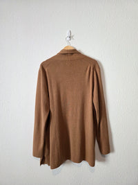 J.Crew Brown Cotton Sweater Coatigan (XL)