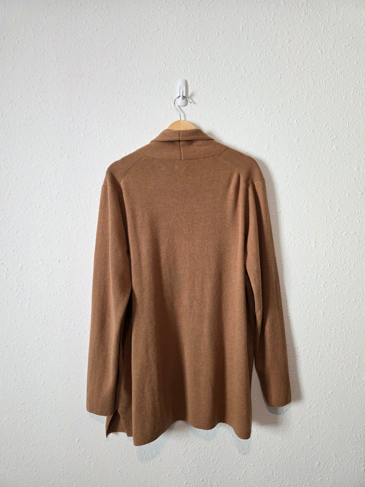 J.Crew Brown Cotton Sweater Coatigan (XL)